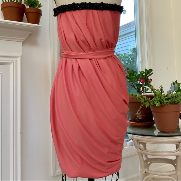 ❤️VERA WANG❤️ NWOT Lavender Strapless Draped Dress - Picture 3 of 8